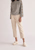 Paisie Button Sleeve Jumper in Light Grey